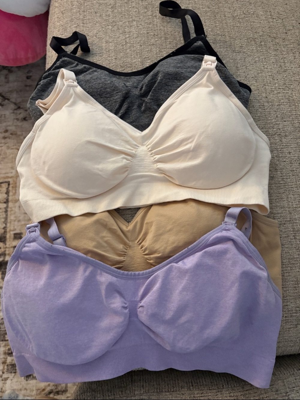 4pack seamless nursing bras